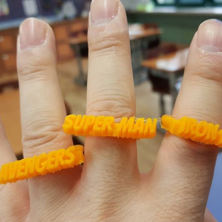 3D Text Ring image