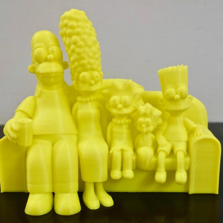 3D Print of The Simpsons 3D by MightyJabba