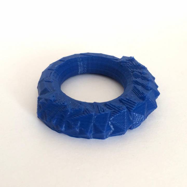 Fully Printable Multiple Facets Ring image