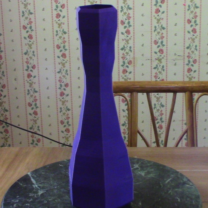 Tall Smooth pentagon vase image