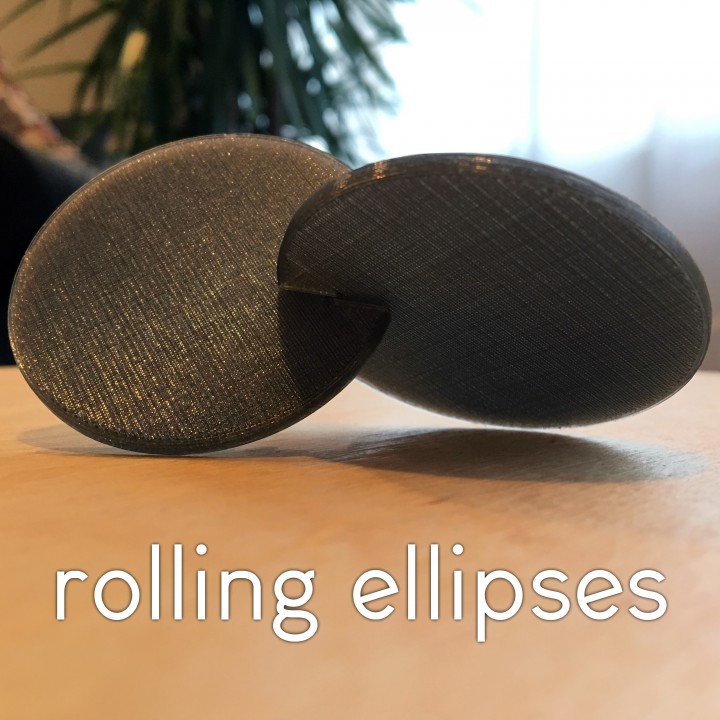 Rolling Ellipses Fidget Desk Toy! image