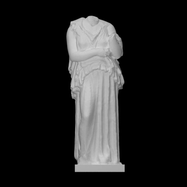 Statue of a woman wearing a peplos image