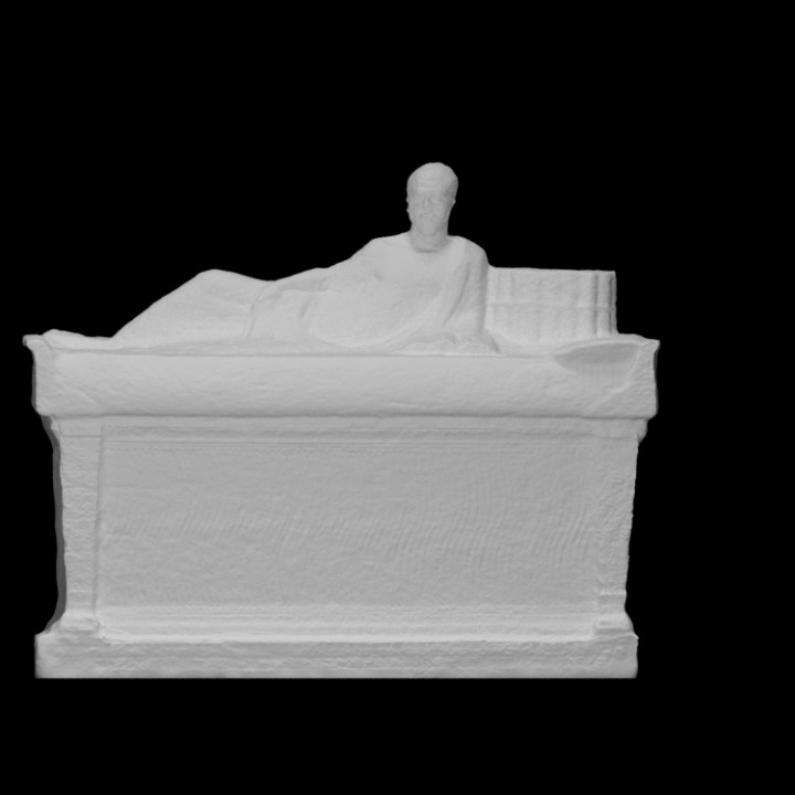 Attic sarcophagus in the form of a couch image