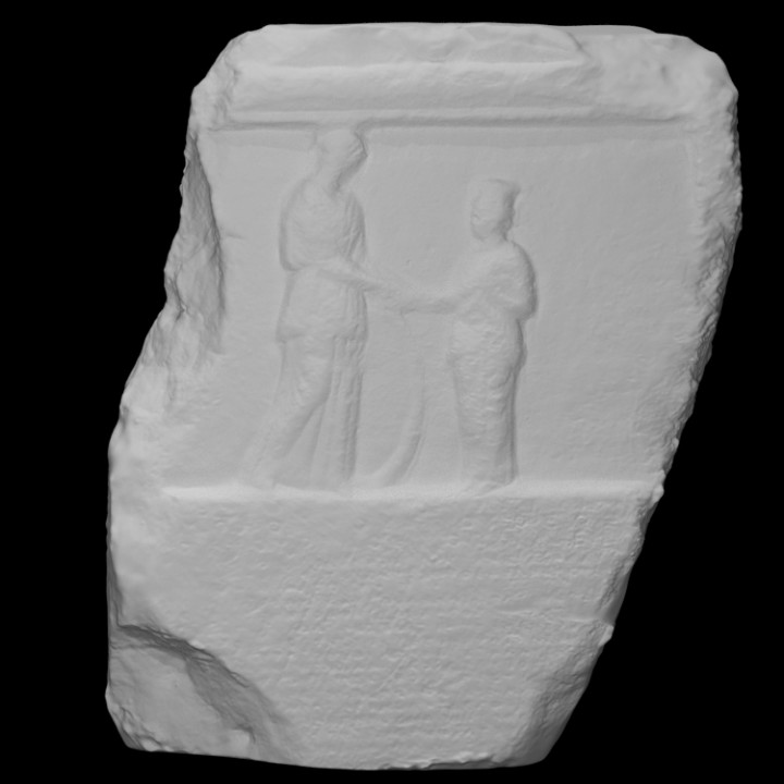 Fragment of a stele with a decree image