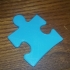 Autism Awareness Puzzle Piece - Light it up blue print image