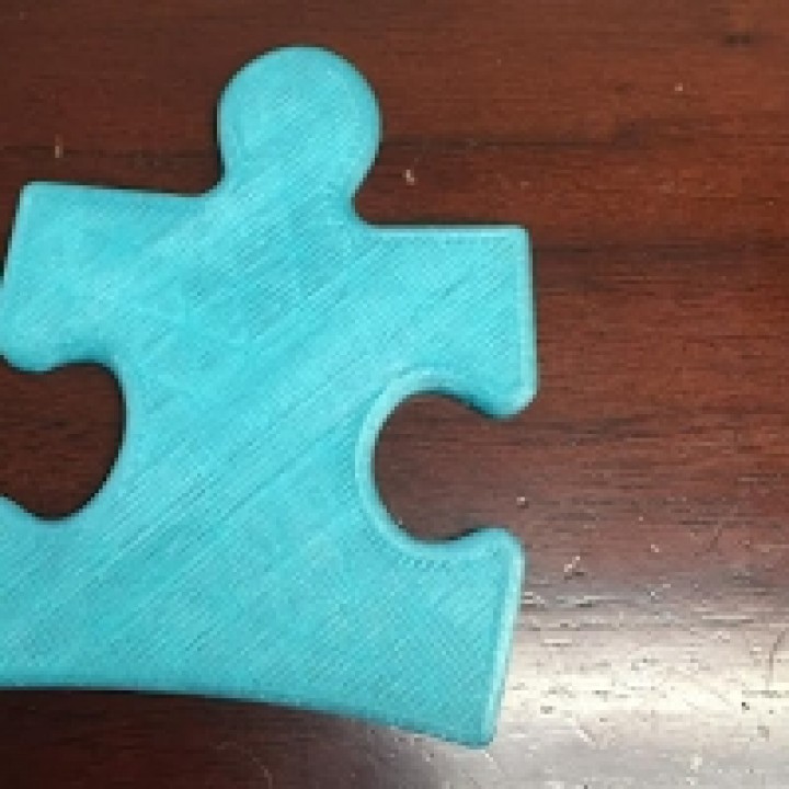 Autism Awareness Puzzle Piece - Light it up blue image