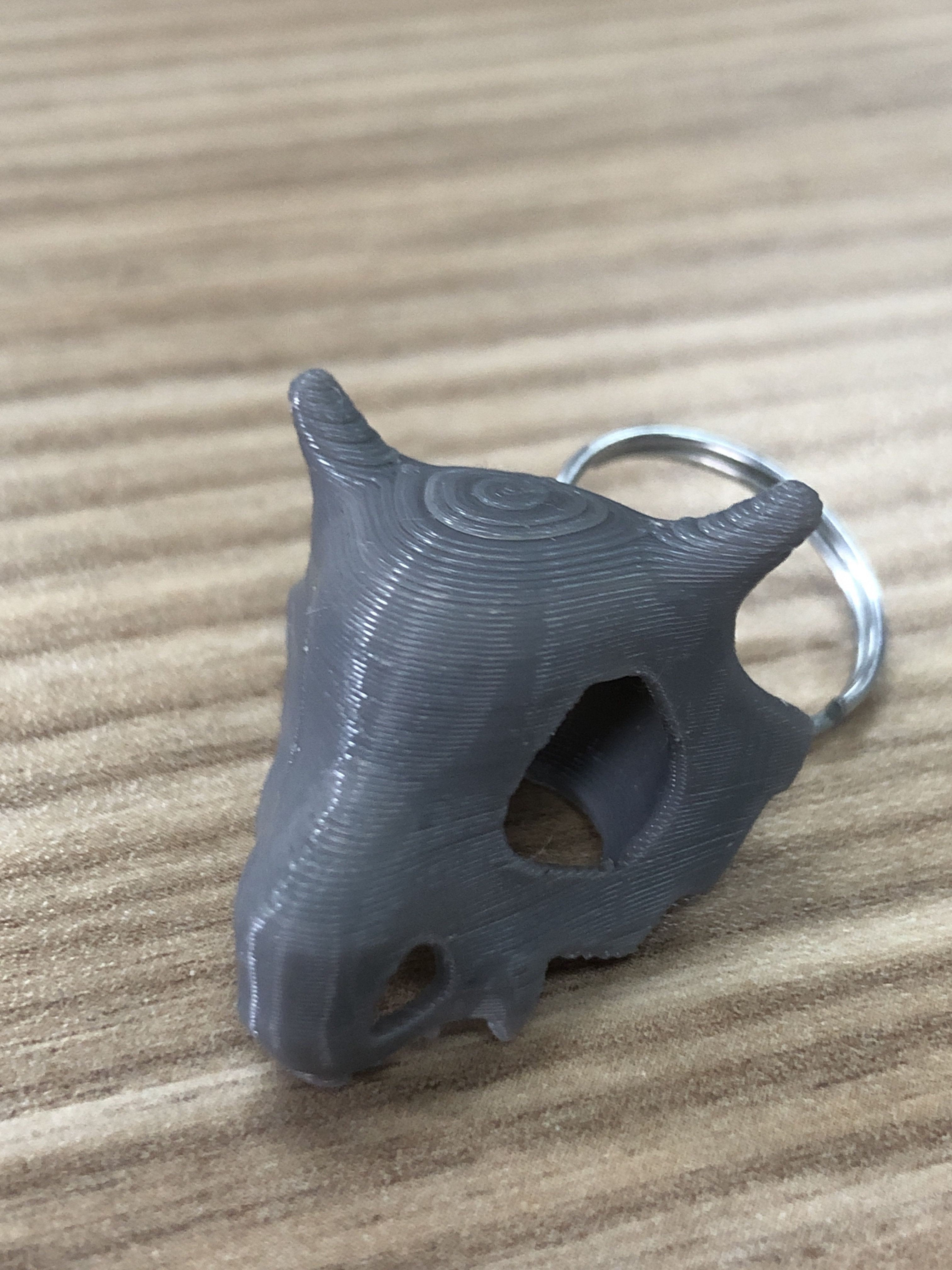 3d Printable Cubone Pokemon Skull Keychain By Sönke Tenckhoff