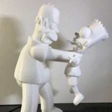 Picture of print of Homer and Bart 3D