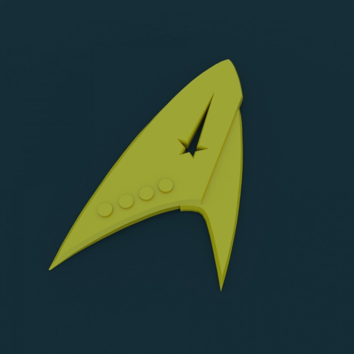 Star Trek Discovery  Captain  insignia badge image
