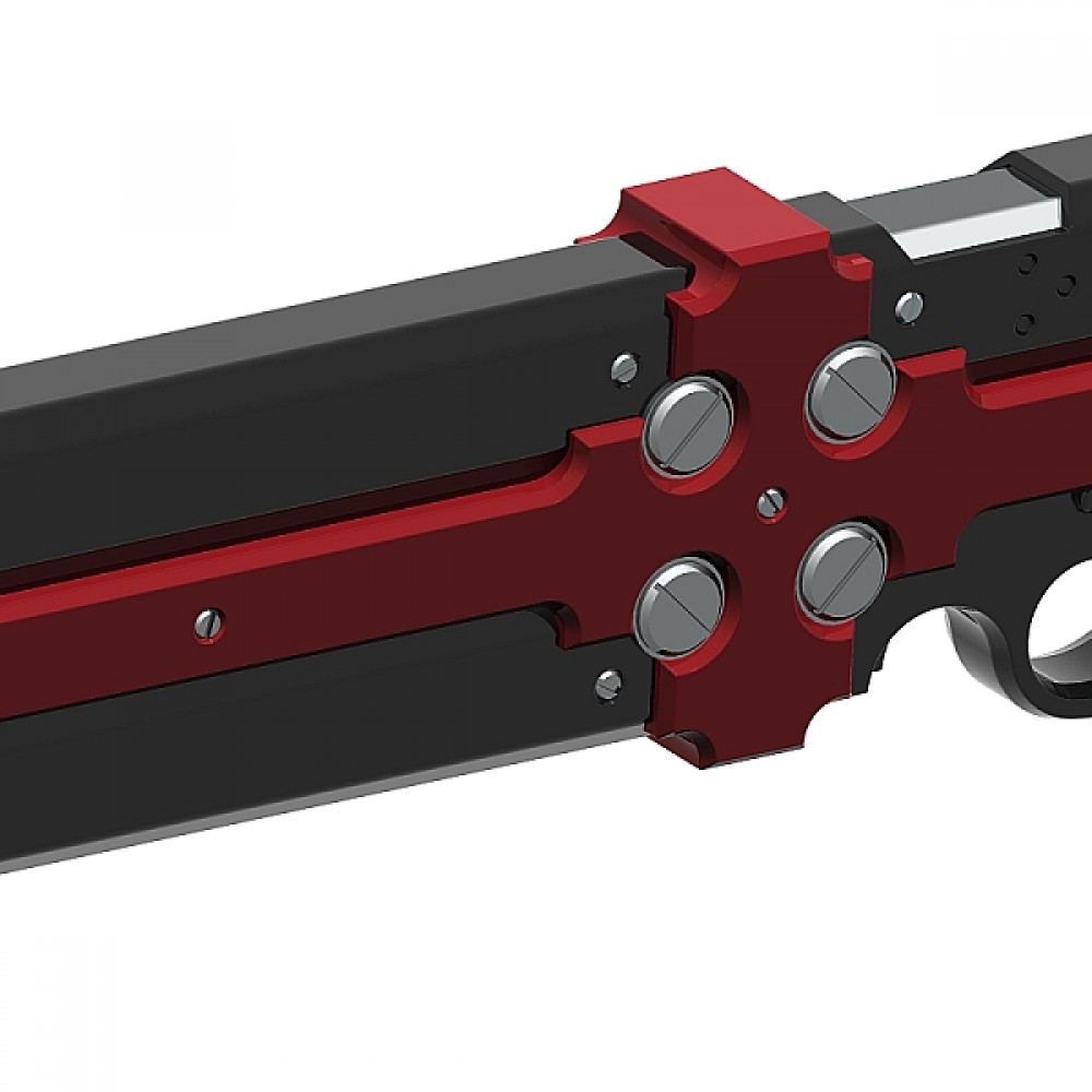 3D Printable Gungrave - Cerberus Handguns by Dirk Kienzler
