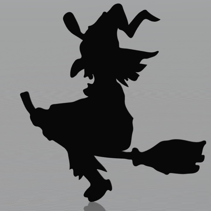 halloween witch magnet 2 image