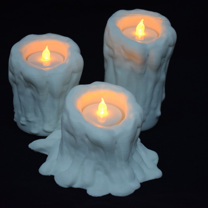 Melting Candle Tea Light Candle Holders image