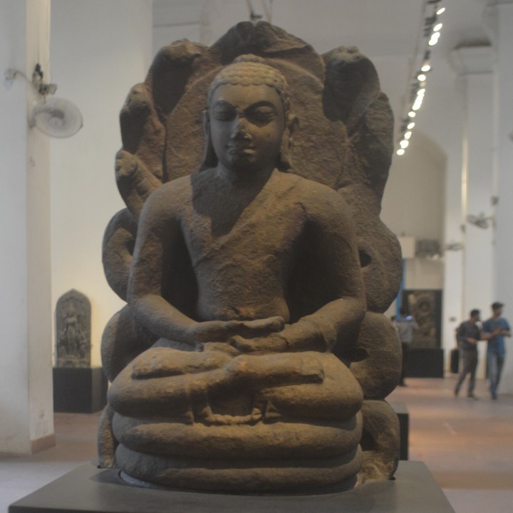 Buddha protected by the serpent Muchalinda image