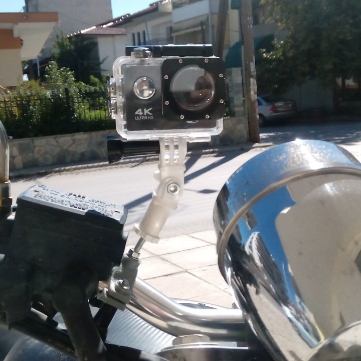 action camera motorcycle adapter image
