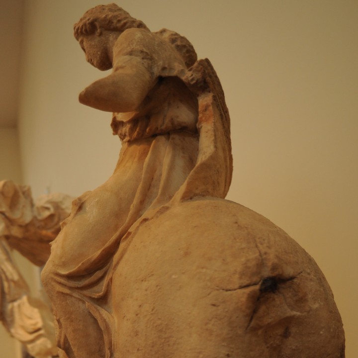 Statue of a Nereid or Aura on horseback image