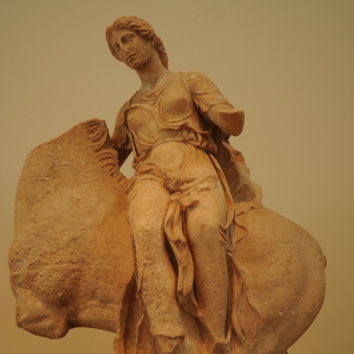 Statue of a Nereid or Aura on horseback image
