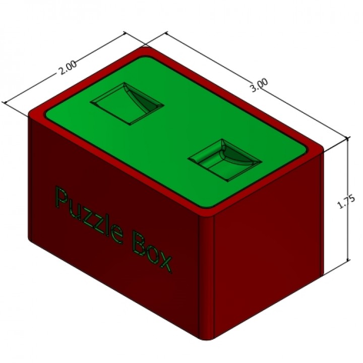 Nail Puzzle Box - 3D Print image