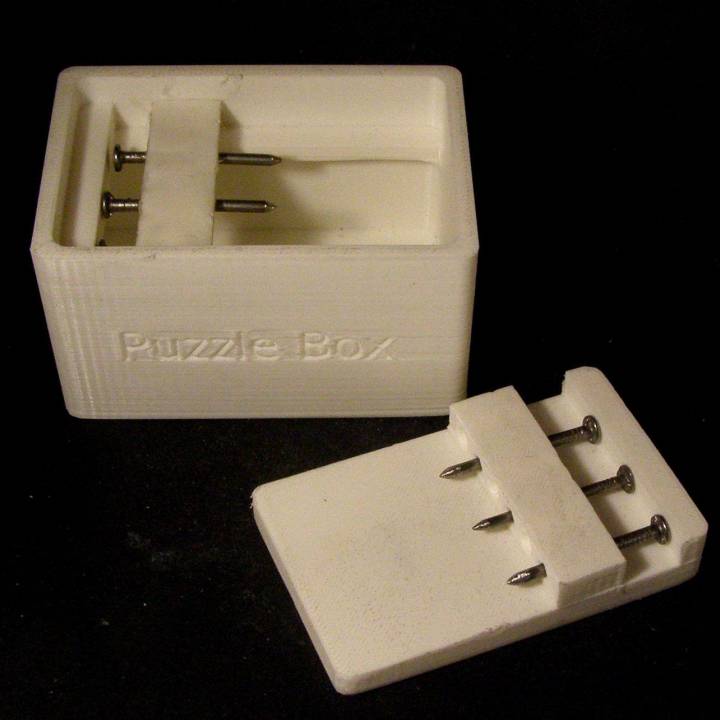 Nail Puzzle Box - 3D Print image