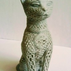 Picture of print of Cat design Voronoi