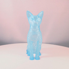 Picture of print of Cat design Voronoi