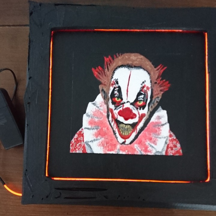Scary clown board image
