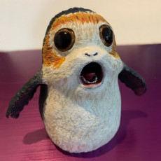 Picture of print of Screaming Porg - Star Wars The Last Jedi