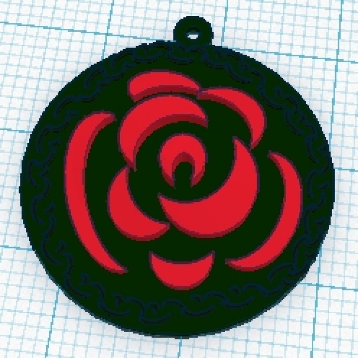 Rose Necklace Charm image