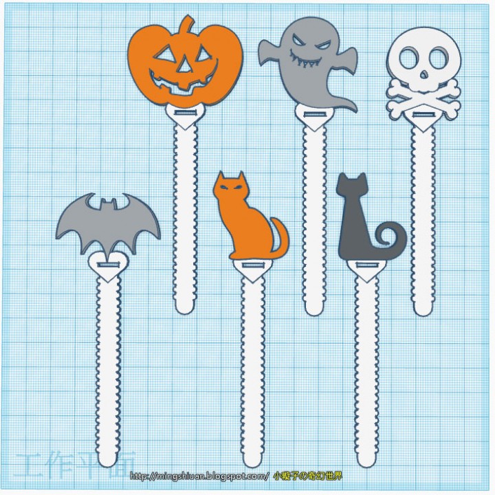 HALLOWEEN CABLE HOLDER / BOOKMARKS image