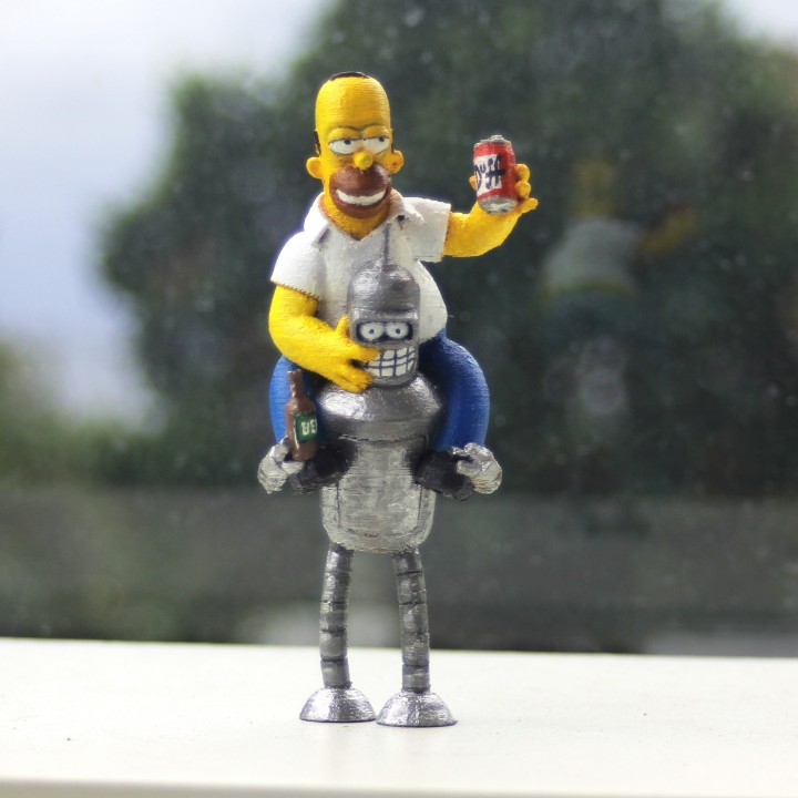 Homer+Bender 3D image