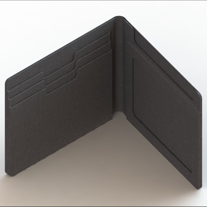 3D Printable Slim Wallet by Bertan Atamer