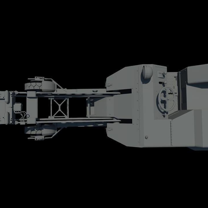 3D Printable vehicle MJ1B Bomb Lift by Rafael Lacerda