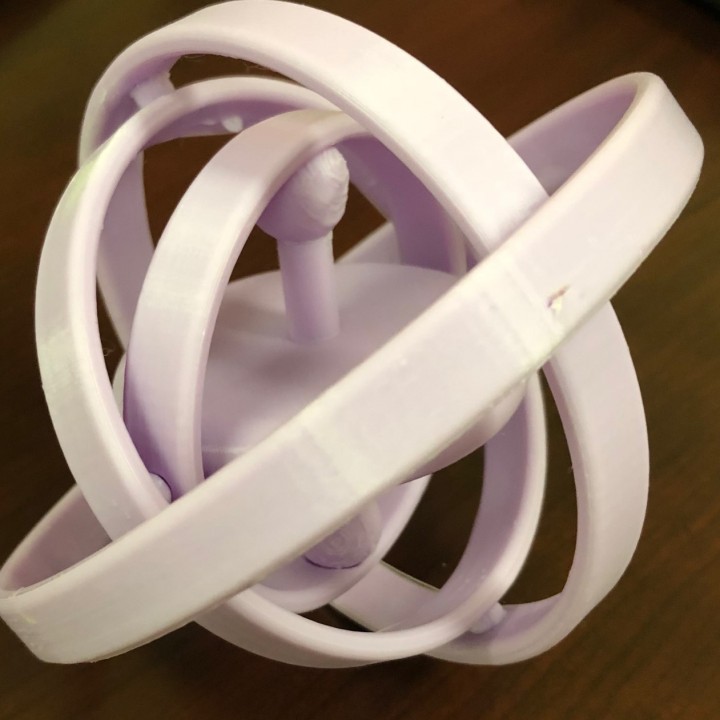 3D Printable Ball Bearing Gyroscope by Joseph Halbert