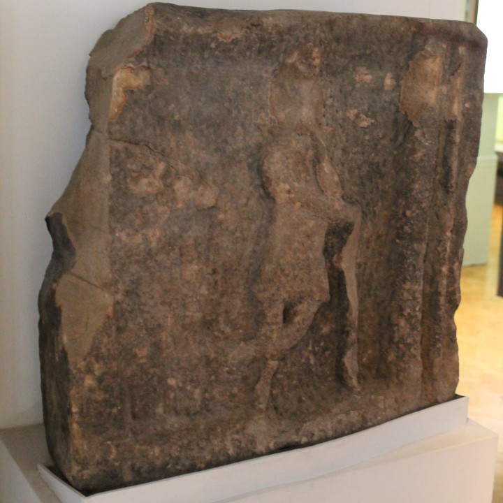 Two carved pieces of stone from a mithraeum image