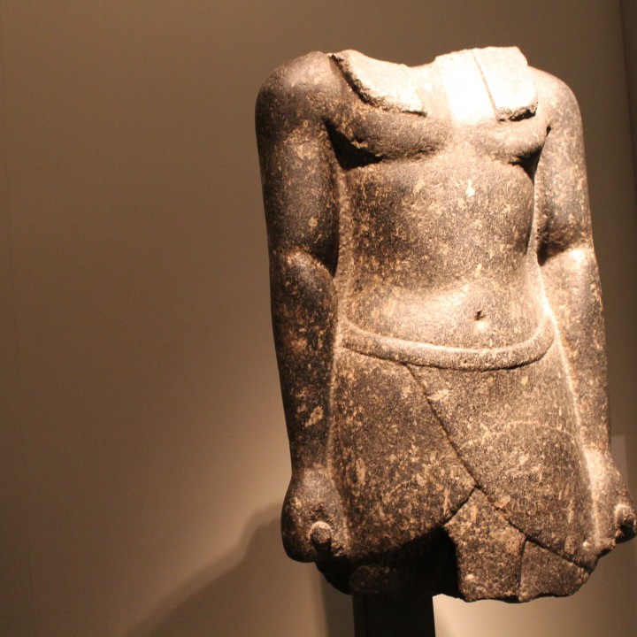 Torso of a Standing Pharaoh in a Walking Position image