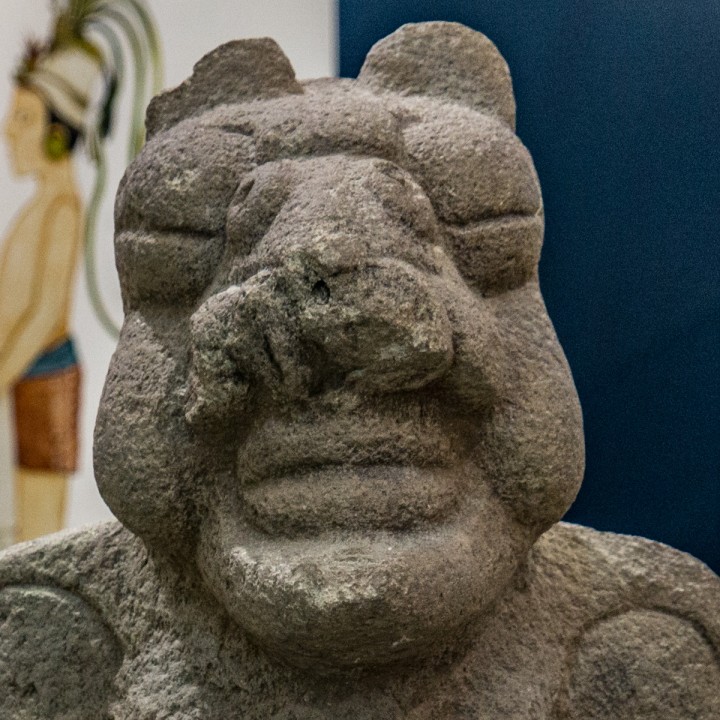 Figure with animal headdress image