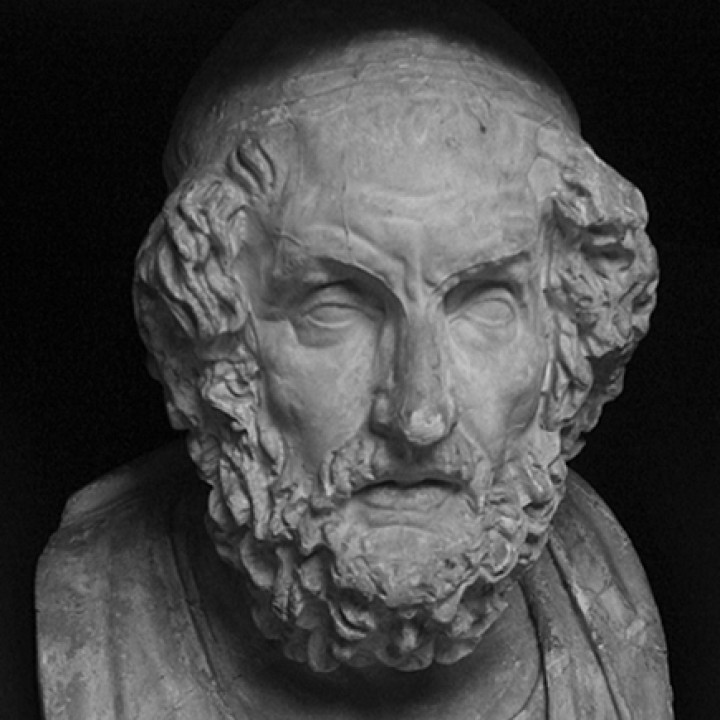Portrait of Homer, Blind type image