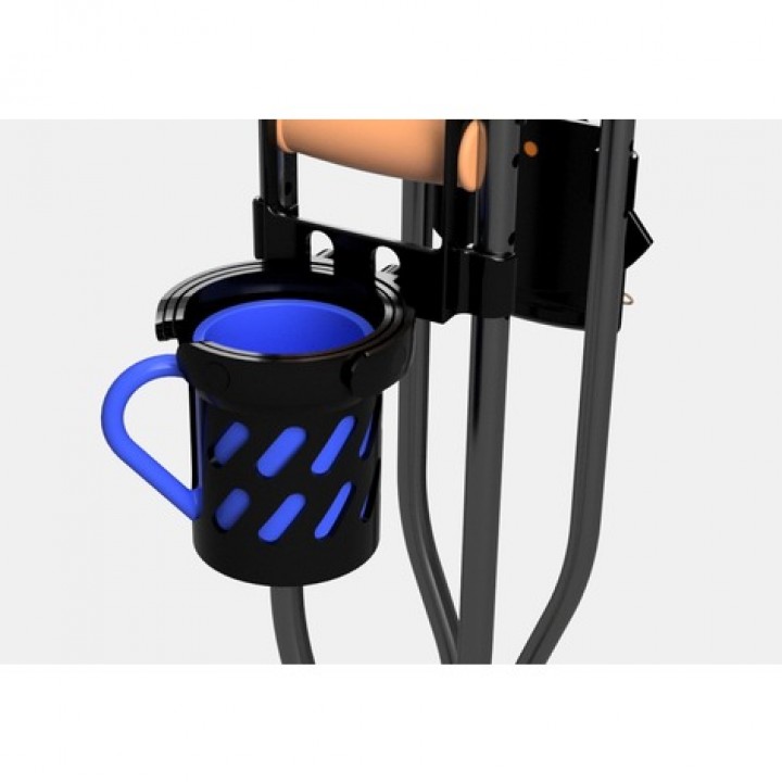 Crutch Accessories: Stabilized cup holder and plate holder image