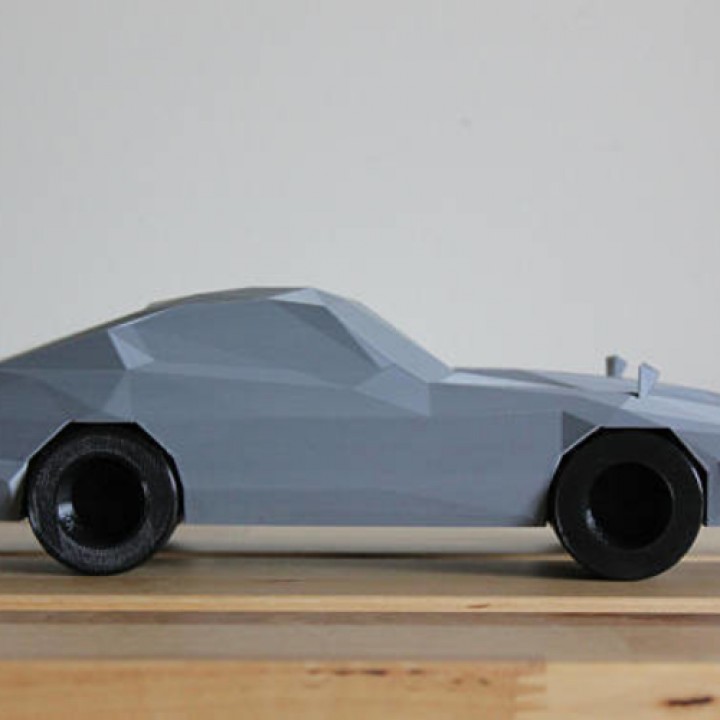 3D Printable Low Poly 1972 Datsun 240Z by Turtleman