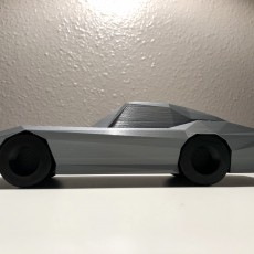 Picture of print of Low Poly 1964 Chevy Corvette Stingray