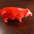 Low Poly Hippo print image