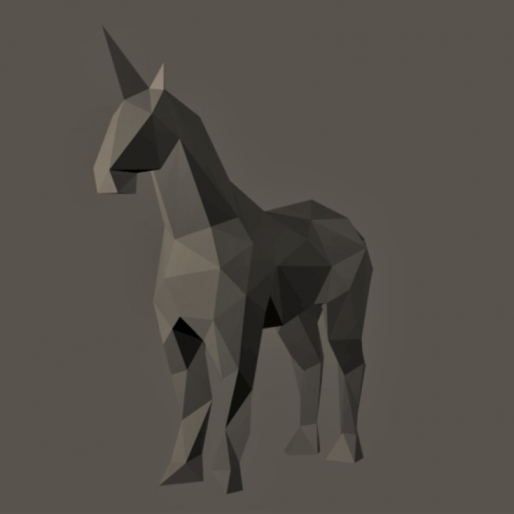 Low Poly Unicorn image