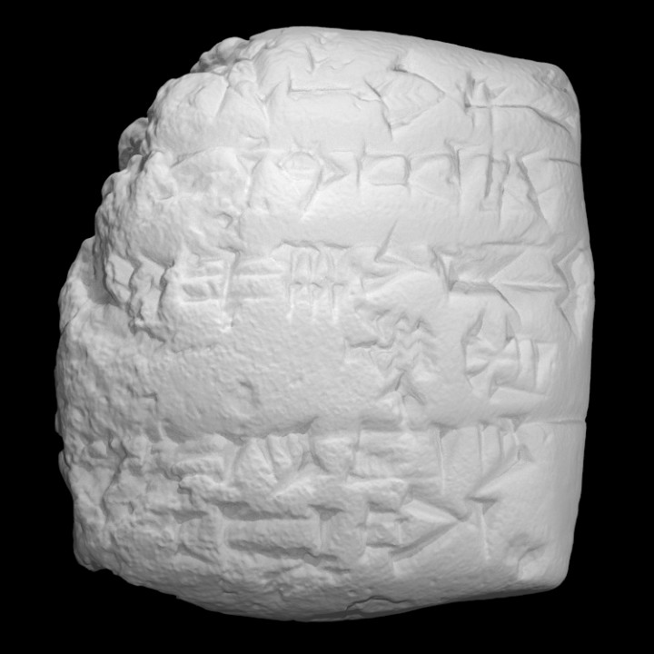 3D Printable Cuneiform Tablet - Fish by Scan The World