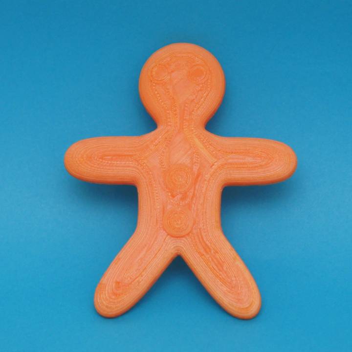 Gingerbread man template image