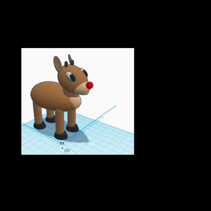 Rudolph TinkerCad Christmas image