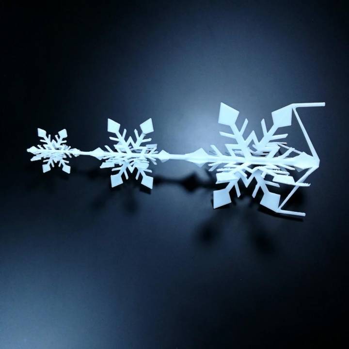 Tinkercad Christmas - Snowflake Tree with Stand image