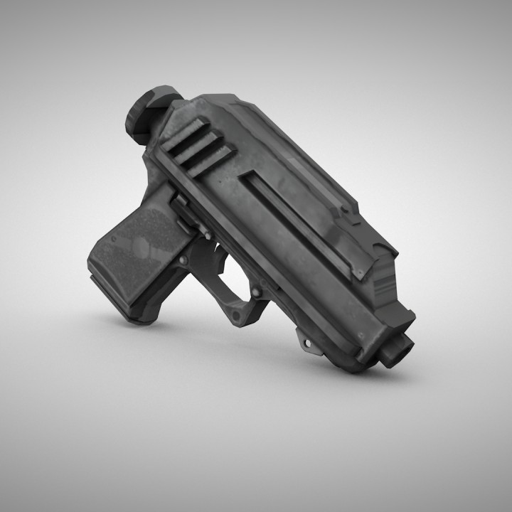 3d Printable Dc-17 Blaster Pistol From Starwars And Starwars 