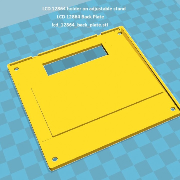 LCD 12864 holder on adjustable stand image
