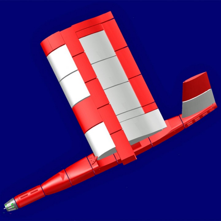 "Red Duck" RC flying wing image