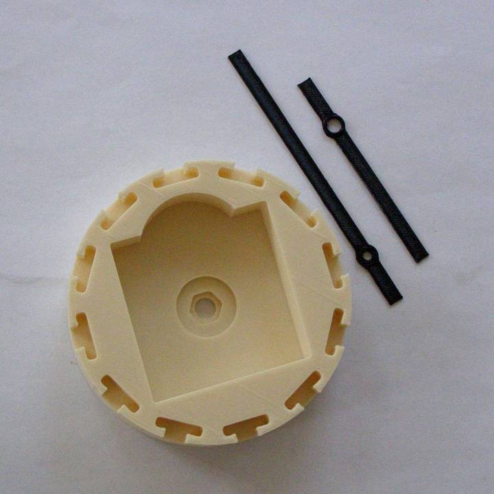 3D Printable 3d printable clock by Edouard Spiers