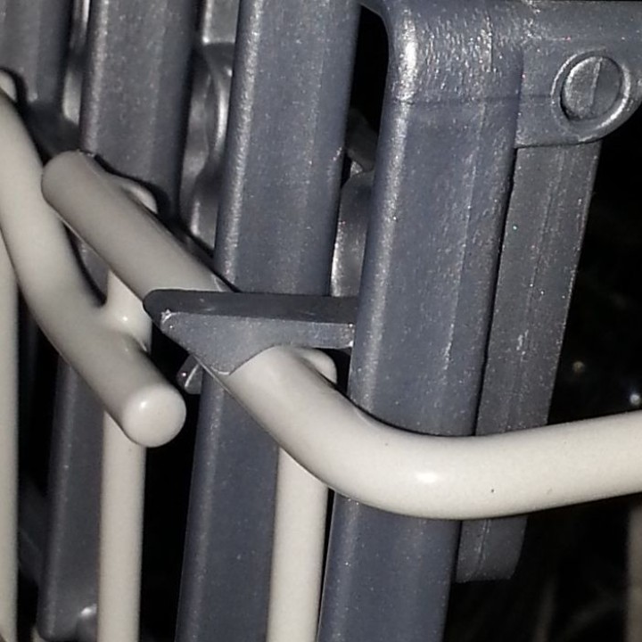 Replacement dishwasher cup shelf clip image